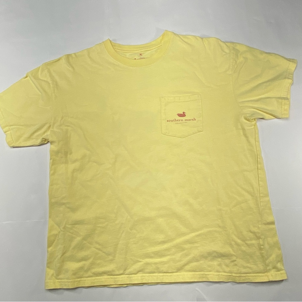 SOUTHERN MARSH Men’s T-Shirt Yellow XL  Southern Marsh Collection